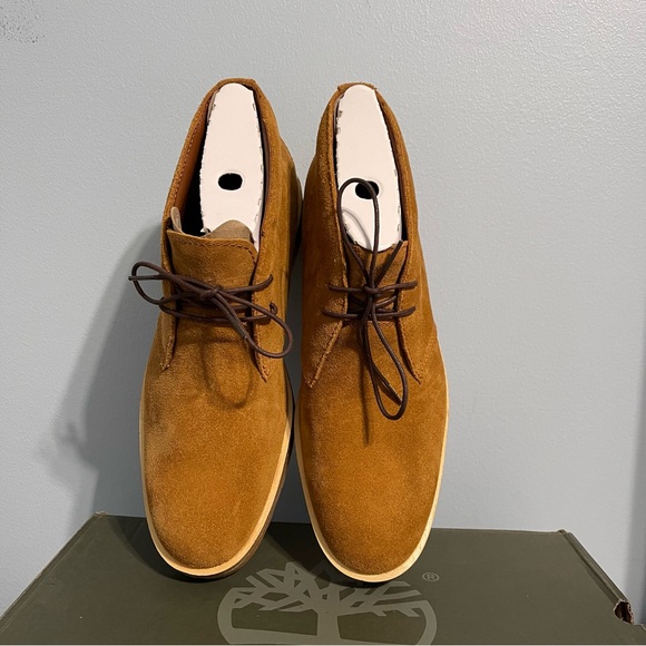 Timberland Men’s Folk Gentleman Chukka Rust Suede Lace Up Ankle Boots - Picture 4 of 9